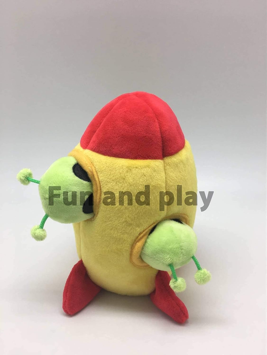 Interactive Plush Squeaky Hide and Seek Squirrel Puzzle Toy for Small Dogs (Spaceship and Aliens Design)