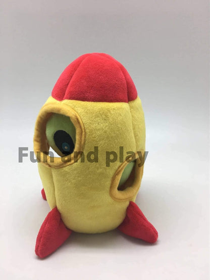 Interactive Plush Squeaky Hide and Seek Squirrel Puzzle Toy for Small Dogs (Spaceship and Aliens Design)